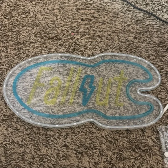 Colorful Fallout LED Sign - Picture 4 of 11